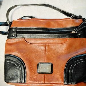 Stone & Co. Tan and Black Crossbody Bag